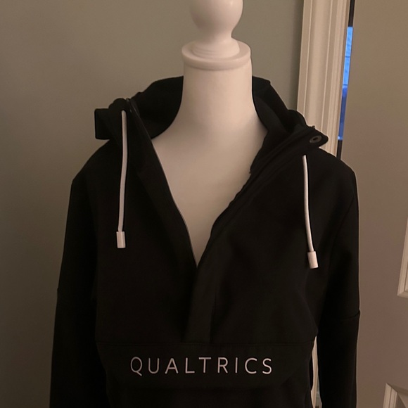Black Qualtrics mixed media Hoodie - Picture 8 of 13